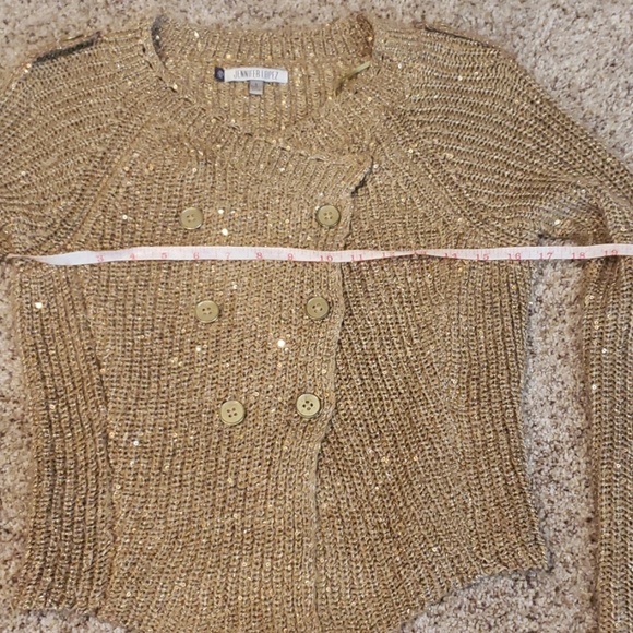 Gold Jennifer Lopez sweater - Picture 4 of 7